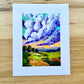 Stop and Appreciate the Clouds - Mountain and Cloud Landscape Painting - Art Print