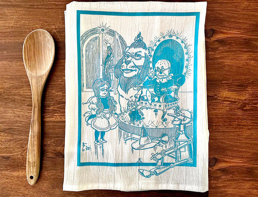 Oz Character Vintage Art Tea Towel