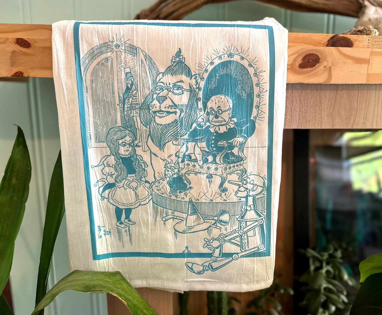 Oz Character Vintage Art Tea Towel