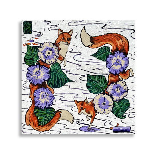 Fox and Flowers