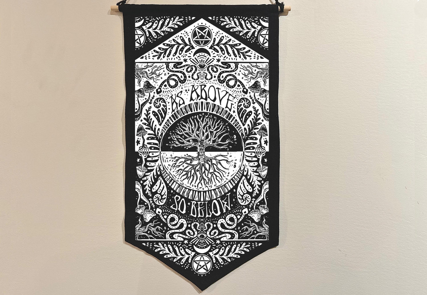 As Above So Below Canvas Banner