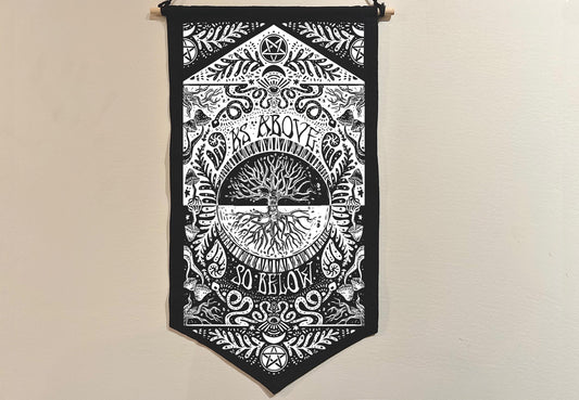 As Above So Below Canvas Banner