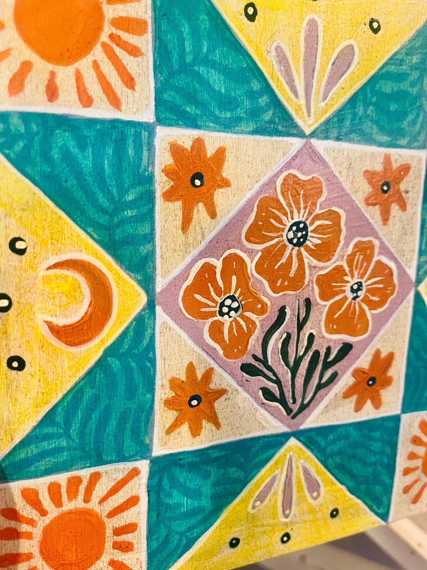 Poppy Moxy - Original Acrylic Painting