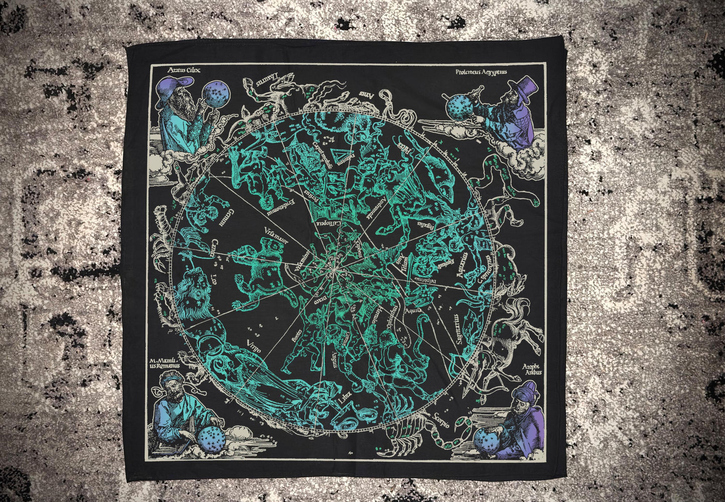Vintage Celestial Astrology Bandana