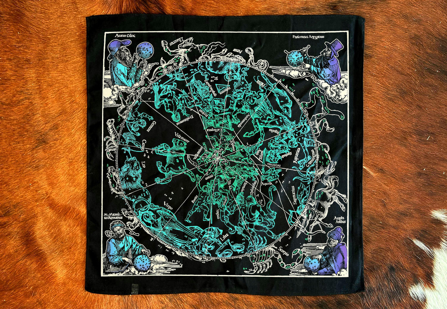 Vintage Celestial Astrology Bandana