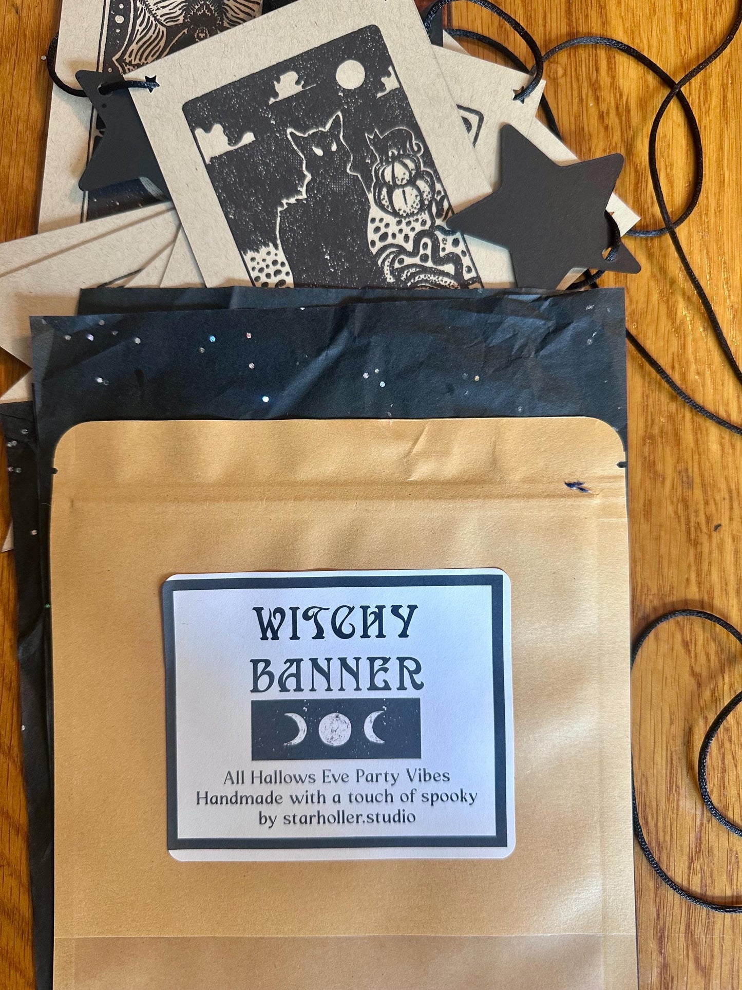 Handmade Witchy Halloween Banner