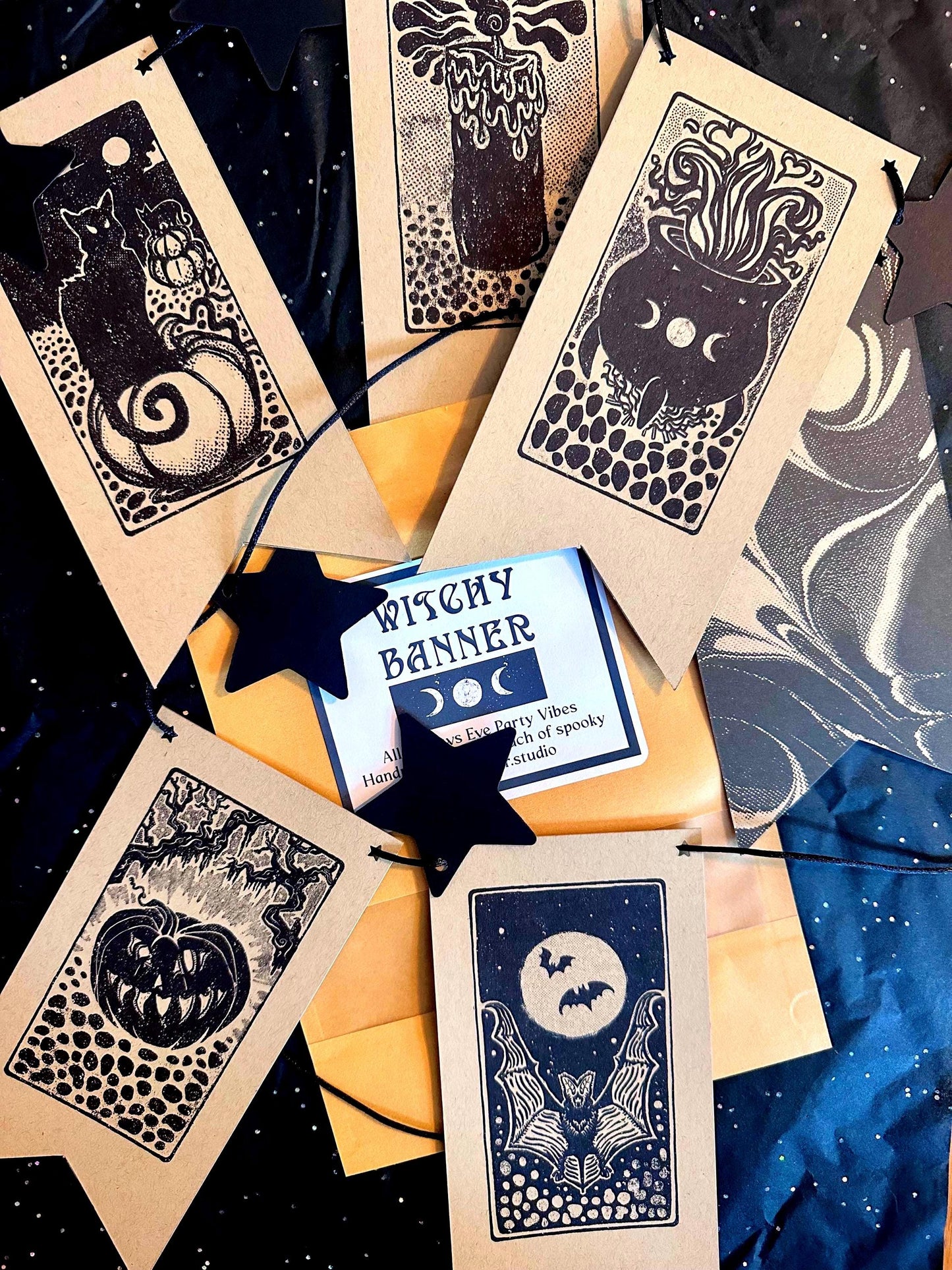 Handmade Witchy Halloween Banner