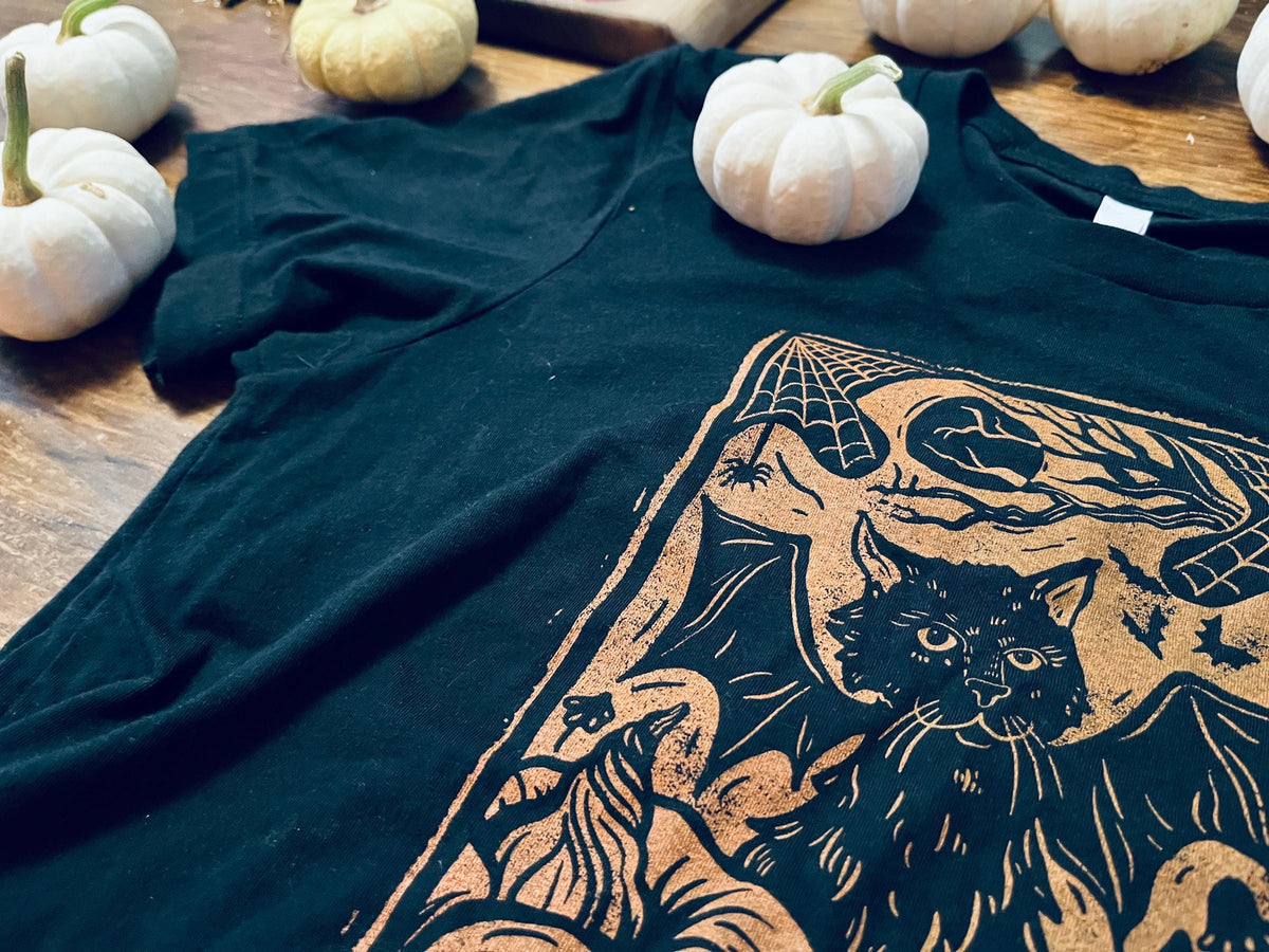 Halloween Cat Bat Shirt and Hoodie