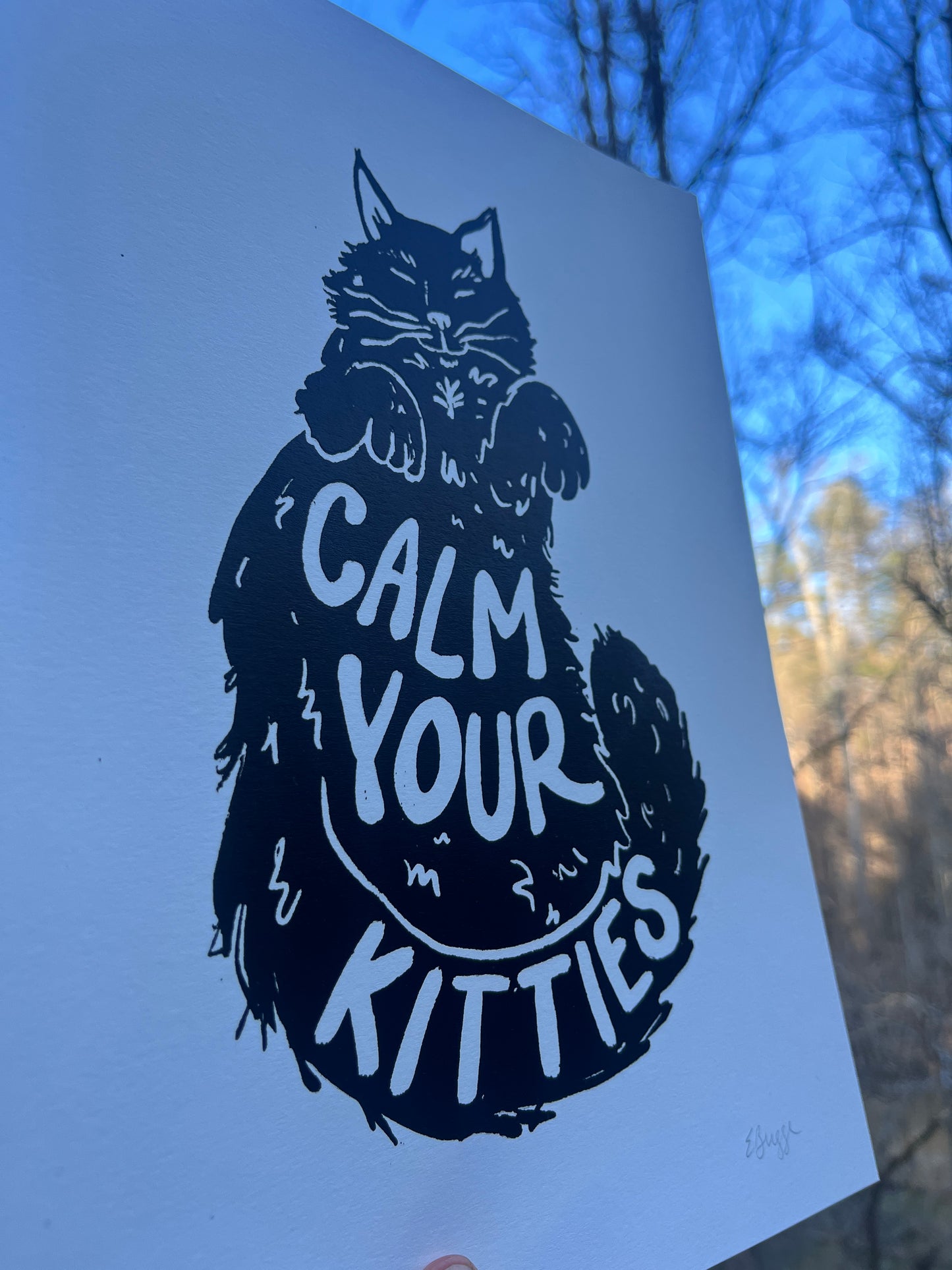 Calm Your Kitties - Screen Print