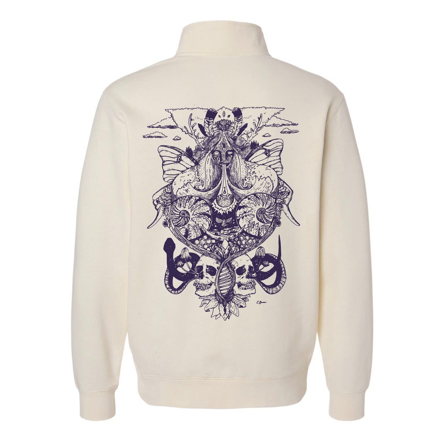 Womyn Rising Quarter Zip Sweatshirt